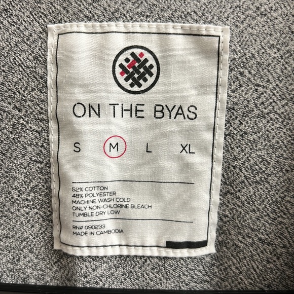On The Byas 3 button Henley gray / blue - Picture 5 of 5